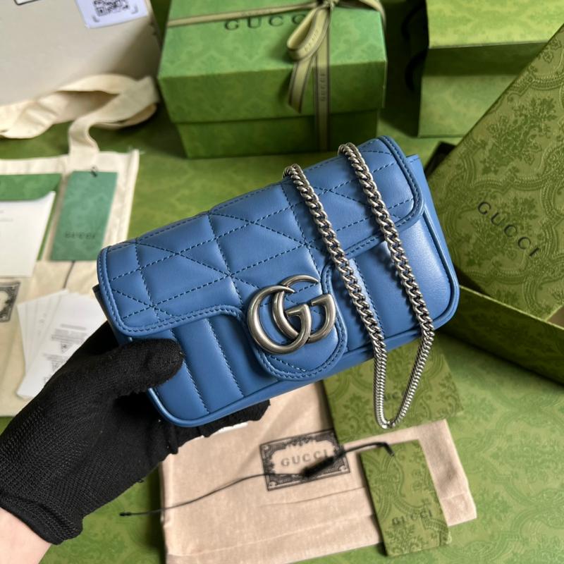 Gucci Chain Shoulder Bag 476433 Blue